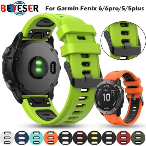 22MM Silicone Quick Release Watchband Strap for Garmin Fenix 6 Pro smartwatch Easyfit Wrist Band Strap Fenix 5 5plus accessories