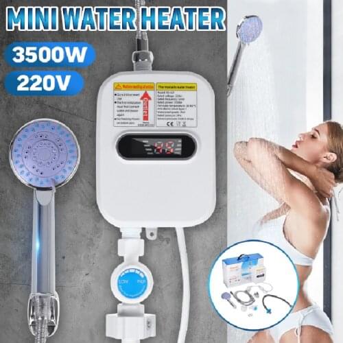 RX-21,Warmtoo Electric Tankless 3500W Mini Instant Hot Water Heater Kitchen Faucet Tap Heating 3 Seconds Instant Heating