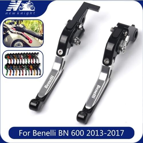 With Logo For Benelli BN600 BN 600 bn600 2013-2017 Motorcycle CNC Aluminum Folding Extendable Brake Clutch Levers Accessories