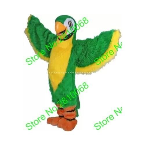 MaKe EVA Material Helmet Green Parrot Mascot Costumes cartoon Apparel Cosplay bird mascot costumes 330