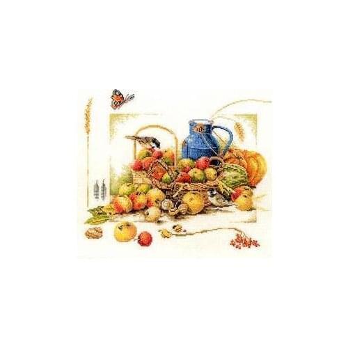 Top Quality Lovely Cute Counted Cross Stitch Kit Lanarte Summer Fruit and Bird Butterfly 34368