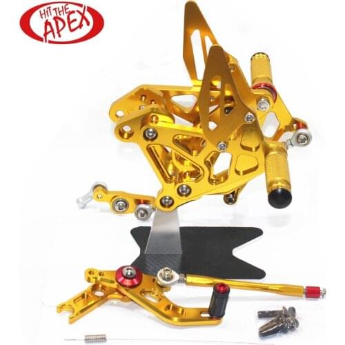 Rear sets for MV AGUSTA 800 2012 2013 2014 2015 2016 CNC Adjustable Reverse Lightweight Footrest Rearsets 675 FootPegs 2012-2016