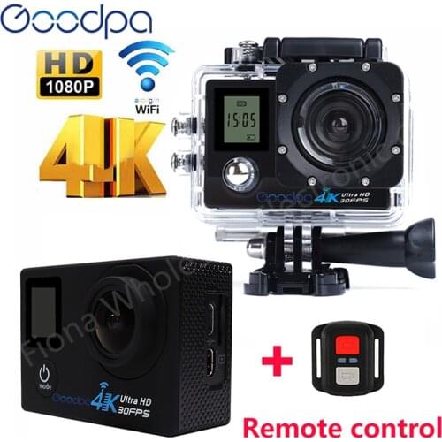 100% Original Goodpa F60/F60R Action Camera 2.4G remote ultra HD 4K 12mp action video camera waterproof Sport Camera