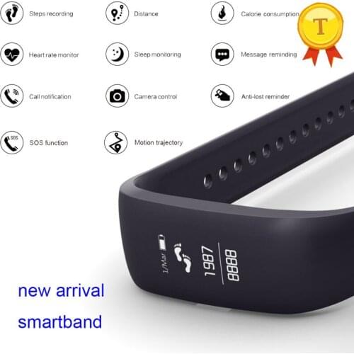 2017 Newest Smart Bracelet Heart Rate Monitor SmartBand wristband Bluetooth 4.0 Activity Tracker support denish swedish language