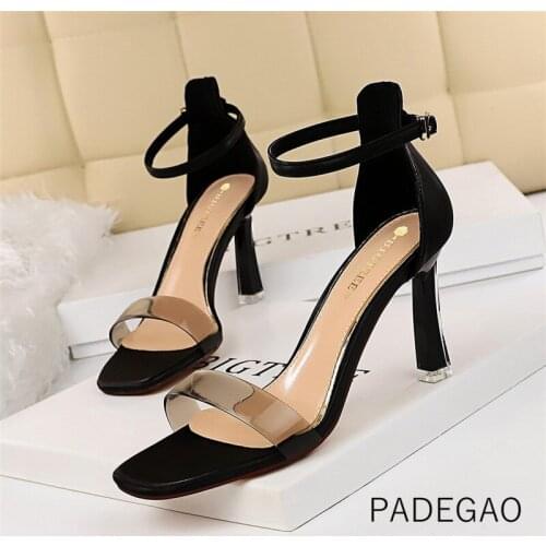 2020 Women Sandals Sexy Party Elegant OL Woman Sandals Luxury Casual Korean High Heels