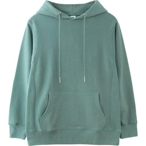 2021 New Spring Long Sleeve Women Hooded Hoodies Pure Color Casual Tops For Women Hoodies Couples Women And Mens Sweatshirt