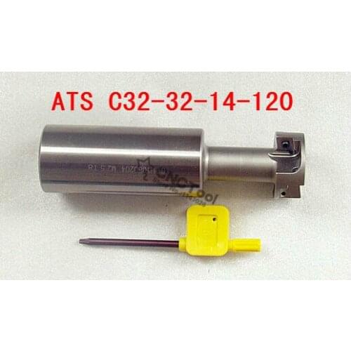 Free Shipping CNC ATS T slot end milling roughing T type cutter bar ATS C32-32-14-120,T slot milling cutter,suit for CPMT080204