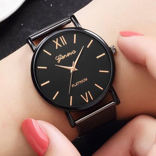 2020 New Fashion Simple Bracelet Watches Ladies Women Unisex High Quality Stainless Steel Strap Casual Quartz Wrist Watches Gift
