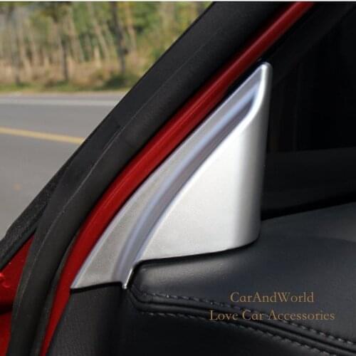 Auto Window A Pillars Column Cover For Mazda CX-5 CX5 2017 2018 Interior Triangle ABS Chrome Decoration Trims Car Accessories