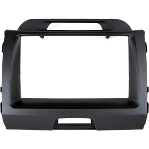 Double Din Car Trim Surround Panel for KIA Sportage III 2010+ DVD Refitting Dash Mounting Kit Fascia Bezel Plate Interior Cover