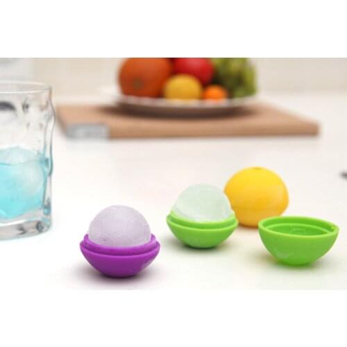 2pcs Football Bingge Whiskey Ice Mold Food Grade Silicone Mold For Whiskey Scotch Bourbon Soda Random Color