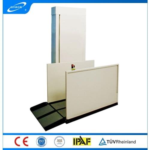 Qiyun Hydraulic Electric Power barrier-free wheelchair elevator Home Wheelchair Vertical Lift for old man