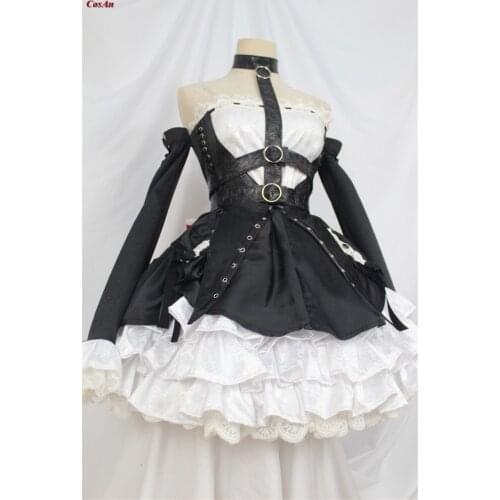 Game Dead Or Alive Marie Rose Cosplay Costume Lovely Black Uniform Dress Activity Party Role Play Clothing High-End Custom-Make