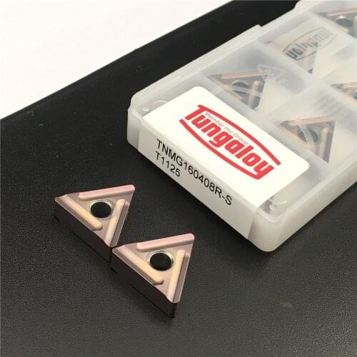 10pcs TNMG160408 L S T1125 Carbide Inserts High Quality TNMG 160408 Turning Knife Blade CNC Lathe Metal Plate Cutting Tool