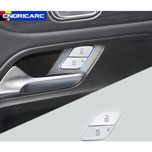 Car Door Unlock Switch Buttons Sequins Decoration Sticker Trim For Mercedes Benz GLS GLB X247 GLE W167 A B Class W177 W247