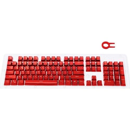 104 Keys PBT Keycaps for Mechanical Keyboard DoubleShot Injection Bi-Color Keycap Set with Key Puller
