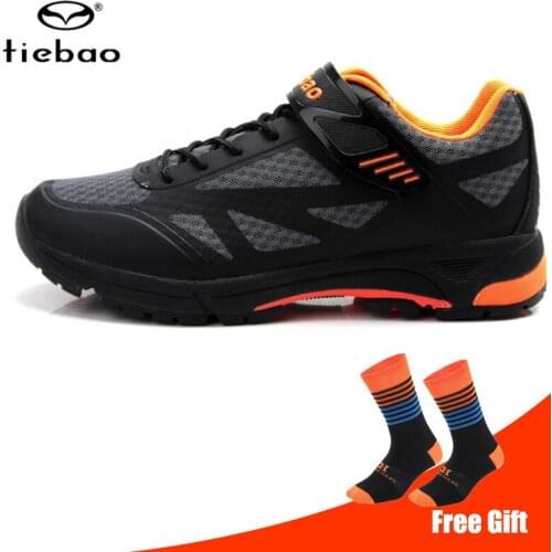 Tiebao MTB Cycling Shoes Men Outdoor Sports Mountain Bike Sneakers Racing Women Bicycle Shoe Road Spd Cleat Biking Bicicleta