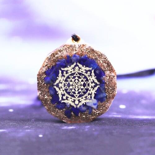Lapis Lazuli Orgone Pendant For Men And Women Emf Protection Reiki Balancing Orgonite Energy Necklace Meditation Jewelry