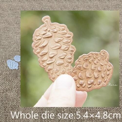 XLDesign Craft Metal Cutting Die Stencil 2pcs nuts cone decoration Scrapbook Paper Card Craft Album DIY Embossing Die Cuts