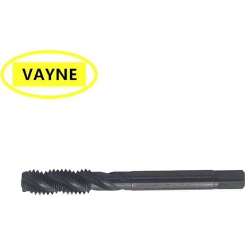 VAYNE HSSE Metric Spiral Fluted Taps with Oxidation Coated M1M2M2.5M3M4X0.7 M5M6M7M8M9M10M11 M12M14X2 M16X2 M18M20M22M24 Black