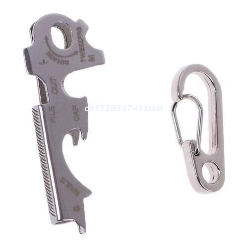 Multifunctional Survival Tool Stainless Steel TU47 True Utility Keytool Key Multi Tool Best Pocket Multitool Set EDC Dropship