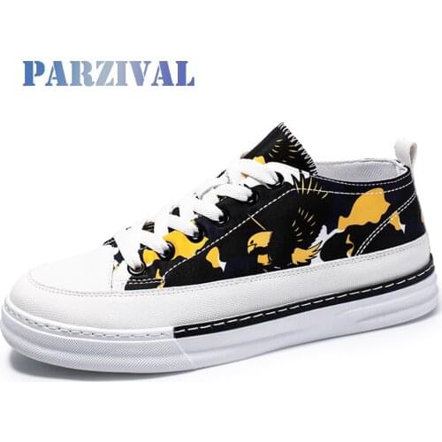 PARZIVAL Men Fashion Sneakers Mens Breathable Canvas Shoes High Quality Platform shoes Trainers Shoes Spring Casual Shoes