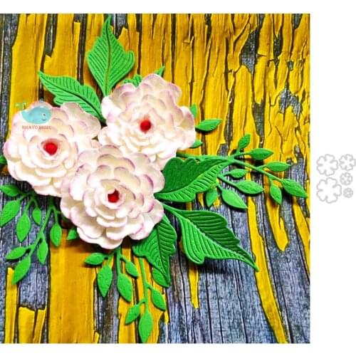 New Flowers Dies Cuts Metal Embossing Punch Knife Stencils for Scrapbooking Photos Album Decorative DIY Paper Cards Making