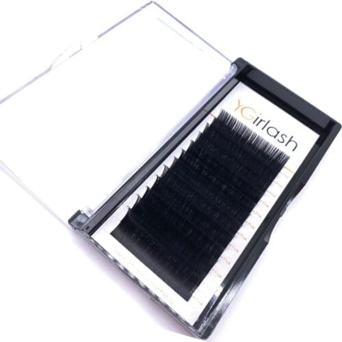 YGirlash 8-20 mixed length individual Eyelash Mink Lashes Maquiagem Cilios Silk Natural Fluffy Lash Extension