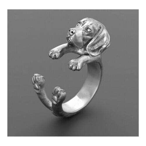 Drop shipping-3D Retro Beagle Ring