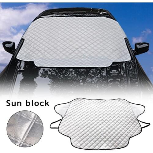 Portable Folding Car Windshield Windscreen Cover Automobile Snow Ice Frost Wind Dust Protector Visor Sun Shade Protector Covers