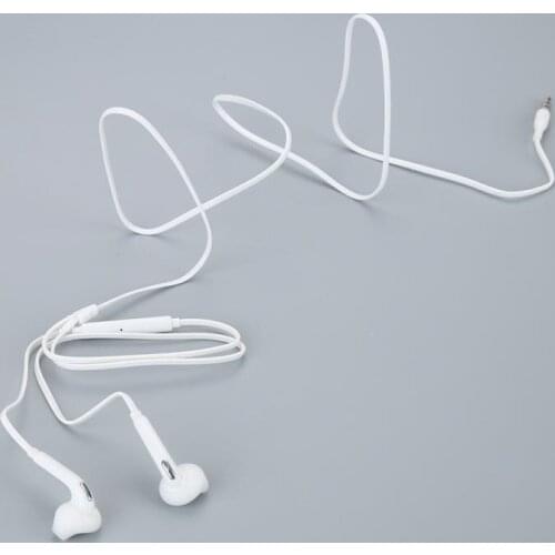 3.5mm Wired Headset Earbuds White In-Ear Earphone With Microphone Portable High-Quality Earphone For Samsung Galaxy S6 New