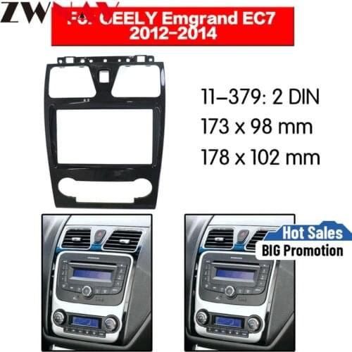 Car DVD Player frame For GEELY Emgrand EC7 2012-2014 Auto AC Black LHD RHD Auto Radio Multimedia NAVI fascia