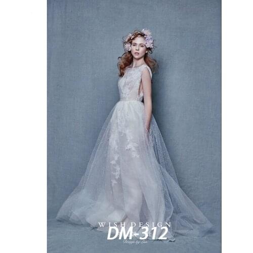 DAWNKNOW Pro Dyed Muslin Grey Backdrops for photo studio old master painting Vintage photography background Customized DM312