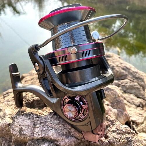 9000-12000 Series Fishing Wheel Metal Spinning Fishing Reel 4.0:1 12+1 Bearing Balls Fishing Wheel Fishing coil