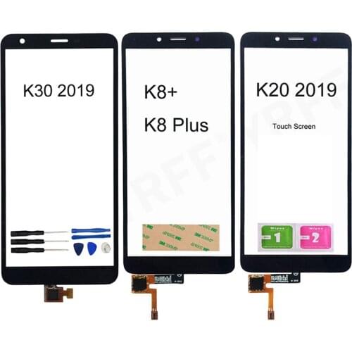 For LG K30 K20 2019 Touch Screen Digitizer Sensor For LG K8 Plus K8+ Touch Glass Panel Sensor Front Outer Glass Free Shipping