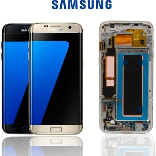 ORIGINAL 5.5'' Display with the Burn-Shadow LCD with Frame for SAMSUNG Galaxy S7 edge G935 G935F Touch Screen Digitizer Assembly