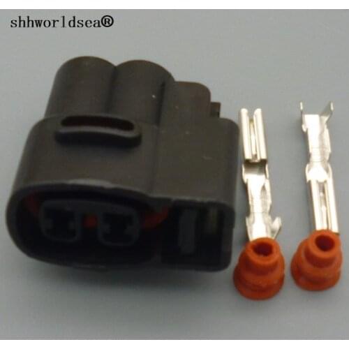 Shhworldsea 2 Pin 2.0mm Female For Kia Ignition Coil Ignition Coil Connector CVVT Fuel Injector Connector Wiring Harness plug