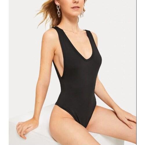 Tight bandage Jumpsuit for black Women Sexy Condole Rompers Super Short 2020 Lady Playsuits Summer Solid Shorts New