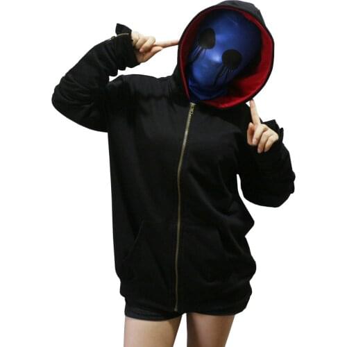 Creepyasta Eyeless Jack Hoodie Womens Thicken Pullover Jacket Sweater Halloween Costume Cosplay