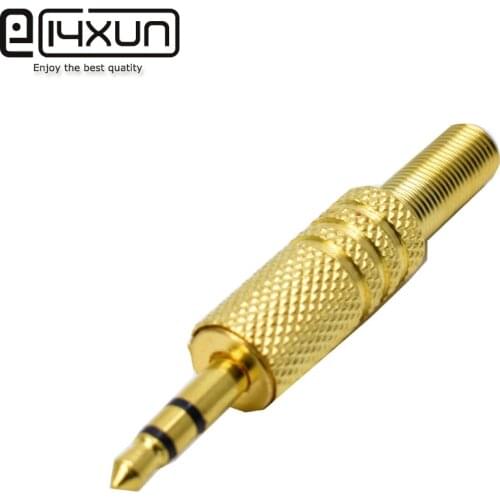 1pc Gold Replacement 3.5mm 3 Pole Male Repair Headphones Audio Jack Plug Connector Soldering For Most Earphone Jack