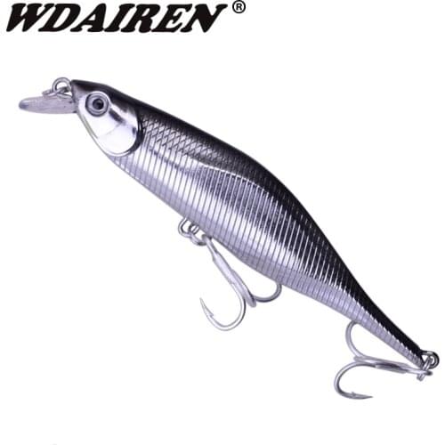 1PCS Floating Minnow Fishing Lure Laser Hard Artificial Bait 3D Eyes 11cm 11g Fishing Wobblers Crankbait Minnows FA-478