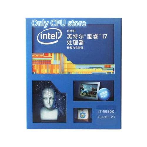 100% new and original Intel i7 5930K CPU 3.5Ghz 6 Cores LGA2011-3 i7-5930K Desktop cpu Processor