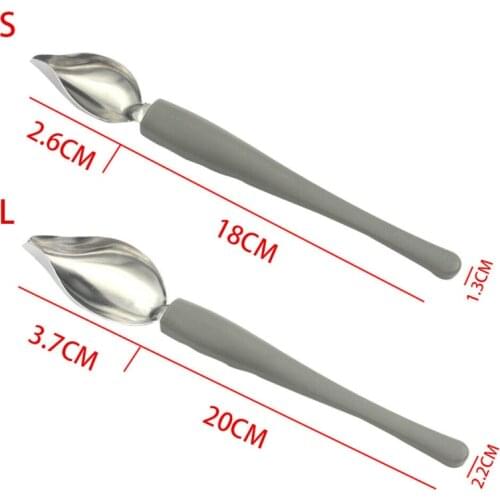 2pcs/set Creative Decoration Spoon Decorate Food Draw Tool Design Sauce Dressing Plate Dessert Bakeware Cake Spoons Tools