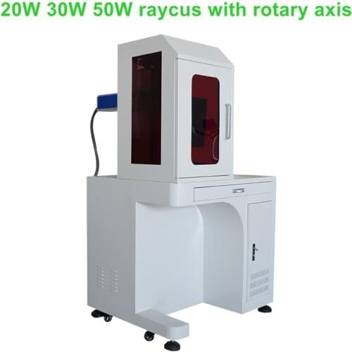 30W Fiber Laser Marking Machine closed cover fiber laser marking machine for jewerly rings silver gold mark