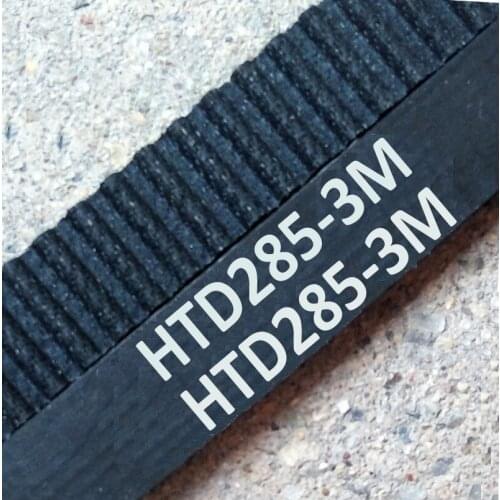5pcs HTD3M-285-6 timing belt teeth 95 width 6mm length 285mm rubber closed-loop 285 3M 6 CNC machine 3D high quality