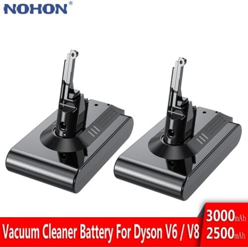 NOHON Battery For Dyson Vacuum Cleaner V6 V8 Li-ion DC58 DC61 DC62 DC74 SV09 SV07 SV03 V8 Fluffy Animal SV10 Replacement Bateria