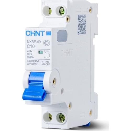 CHINT 1P+N C Type Mini Circuit Breaker NXBE-40 10A - 40A High Quality Protection House MCB