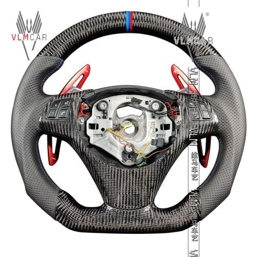 Customized carbon fiber steering wheel for 3 Series E90 E92 M3 F10 F30 F32 M4 F80 F82 F10 M5 F06 F12 3 4 5 6 series