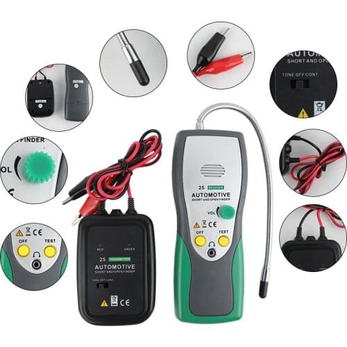 DUOYI DY25 Automotive Short Open Circuit Finder Tester Car Trucks Cable Tracker identification Car Wire Tracker Repair Tool