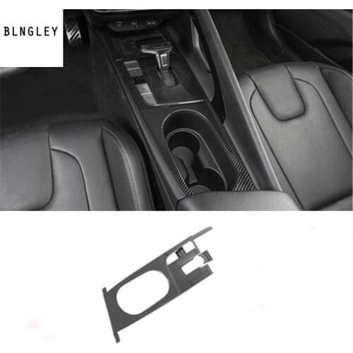 3pcs/lot ABS carbon fiber grain Central control glass cup panel decoration cover for 2020 2021 Hyundai Elantra MK7